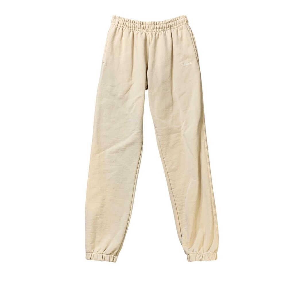 JJJJound Jogger Mens Small Cream Cotton Elastic Waist Standard Issue Made Canada
